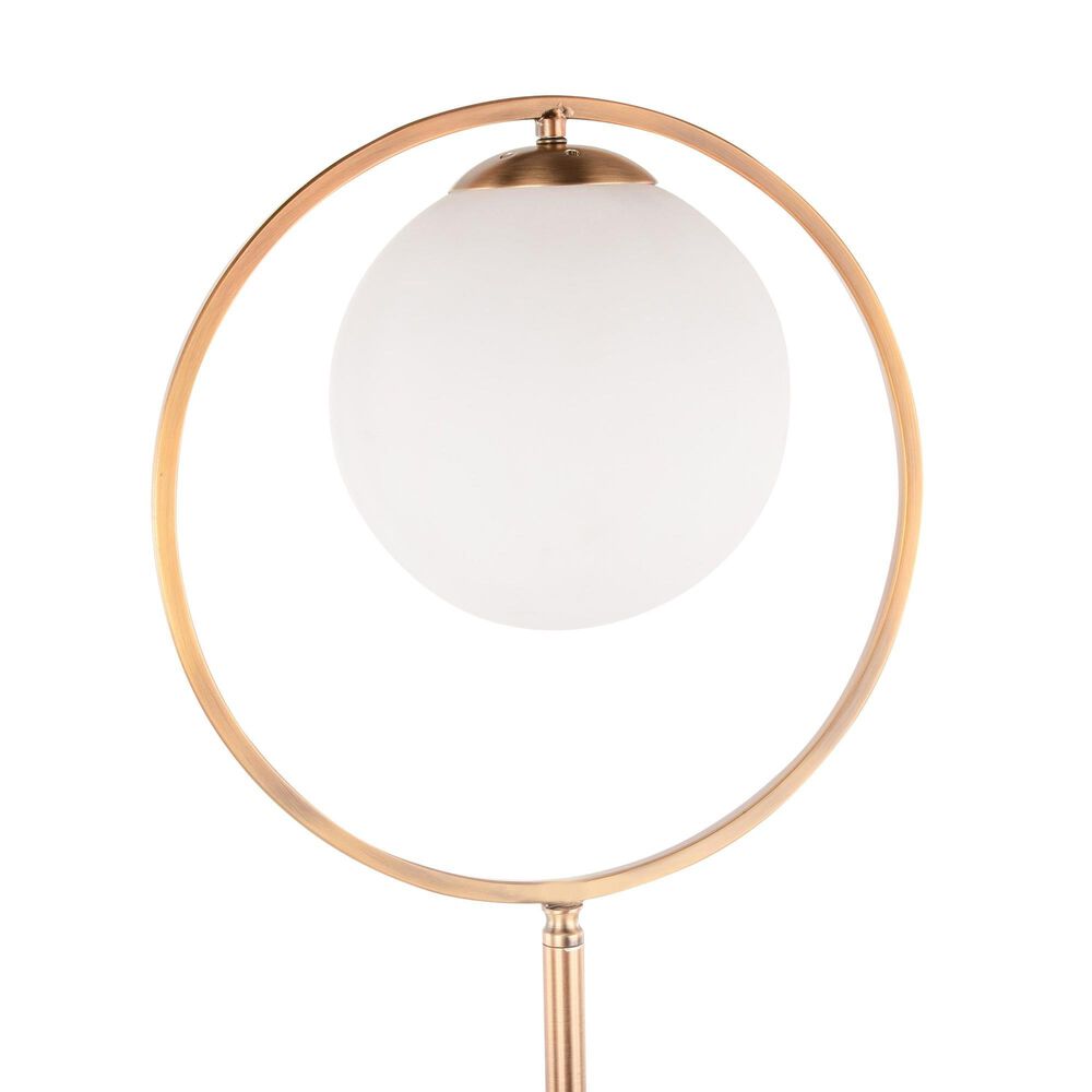 Grandview Gallery Moon Floor Lamp in Gold, , large