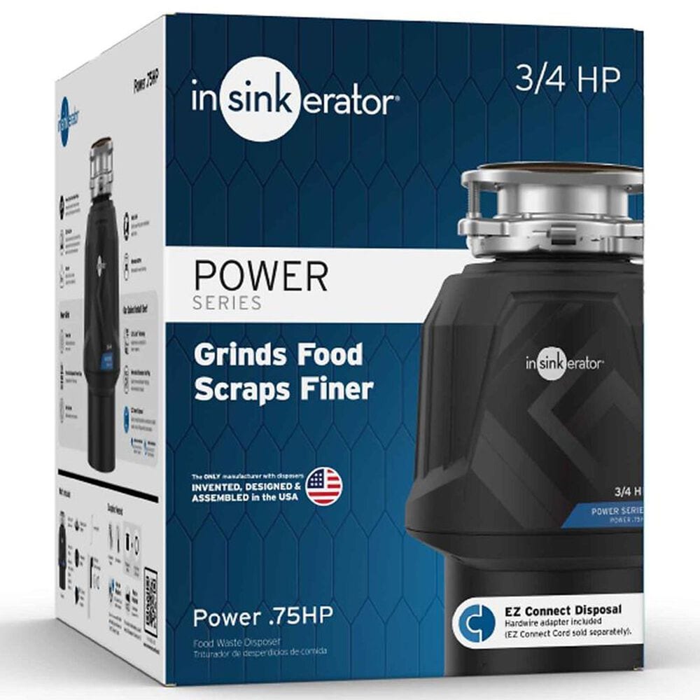 InSinkerator Power 3/4 HP Garbage Disposal in Black, , large