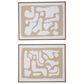 Ashley Waldett 24" x 30" Wall Art in Beige and White (Set of 2), , large