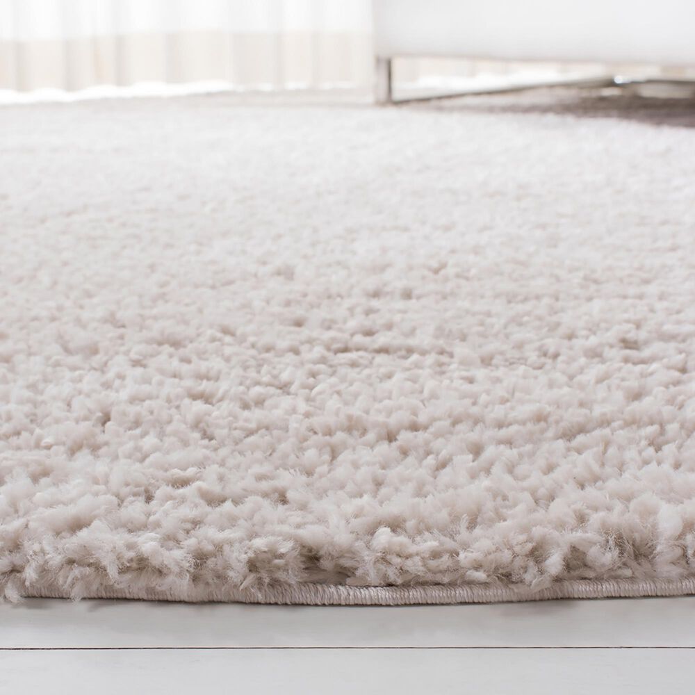 Safavieh August Shag AUG900D 6&#39;7&quot; Round Beige Area Rug, , large