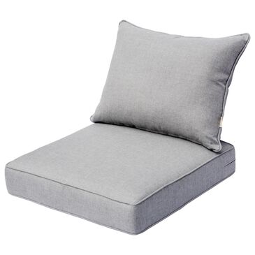 HOMLUX 25" x 25" Outdoor Seat Cushion and Back Cushion Set in Light Gray, , large