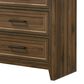 Crown Mark Lorraine 6 Drawer Dresser and Mirror in Brown, , large