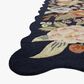 Rifle Paper Co Crafted by Cloth and Company Silhouette 5" x 7"6" Navy Area Rug, , large