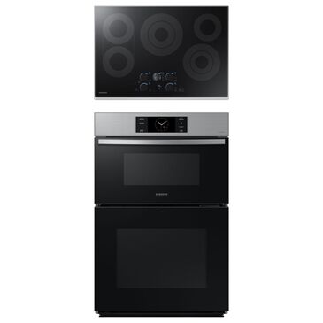 Samsung 2-Piece Kitchen Package with Bespoke 30" Combination Wall Oven and 30" Electric Cooktop in Stainless Steel, , large