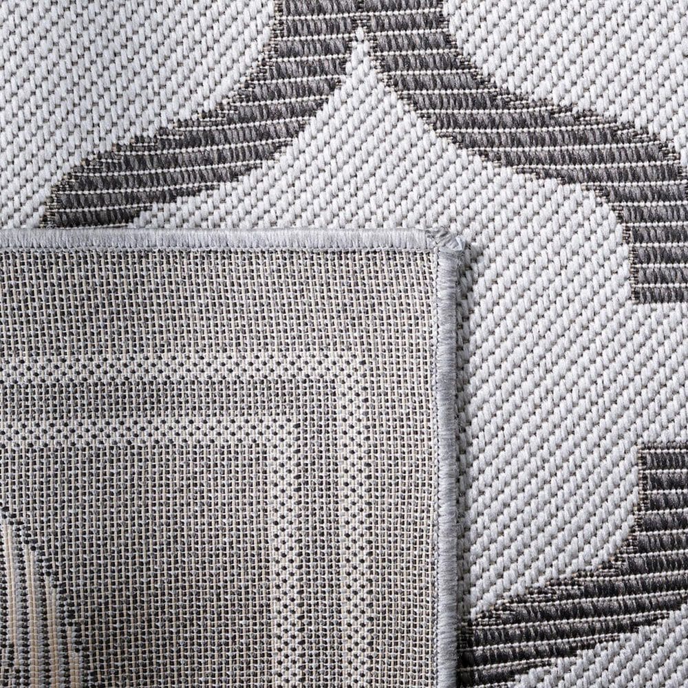 Safavieh Bermuda 5&#39;3&quot; x 7&#39;6&quot; Grey and Brown Indoor/Outdoor Area Performance Rug, , large