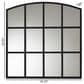 Baxton Studio Barrington Metal Accent Wall Mirror in Black, , large