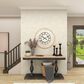 Maple and Jade 32" Wall Clock in Light Brown and White, , large