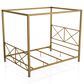 Furniture of America Rosadale Queen X-Cross Canopy Bed in Gold, , large