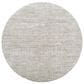 Surya Masterpiece Light Gray, Cream and Medium Gray 7"10" Round Area Rug, , large