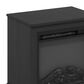 HOMLUX Electric Fireplace End Table with Wheels in Americano, , large