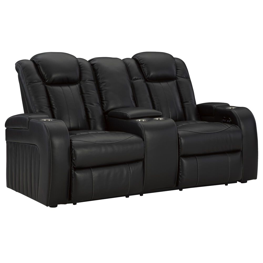 Ashley Caveman Den 3-Piece Power Reclining Living Room Set in Midnight, , large