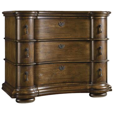 Hooker Furniture Archivist 3-Drawer Bachelor"s Chest in Soft Pecan, , large