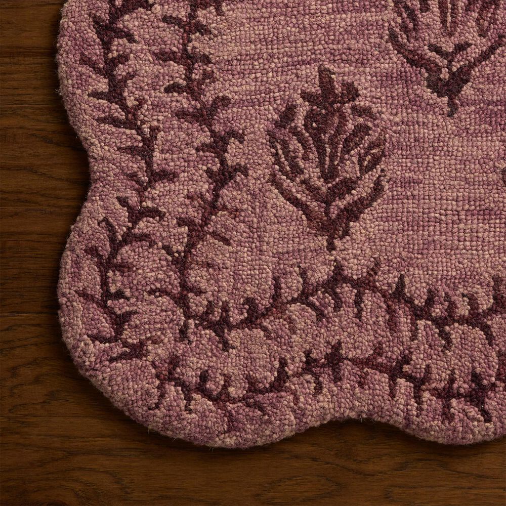 Loloi Lisette Plum and Dark Plum 7'9" x 9'9" Area Rug, , large
