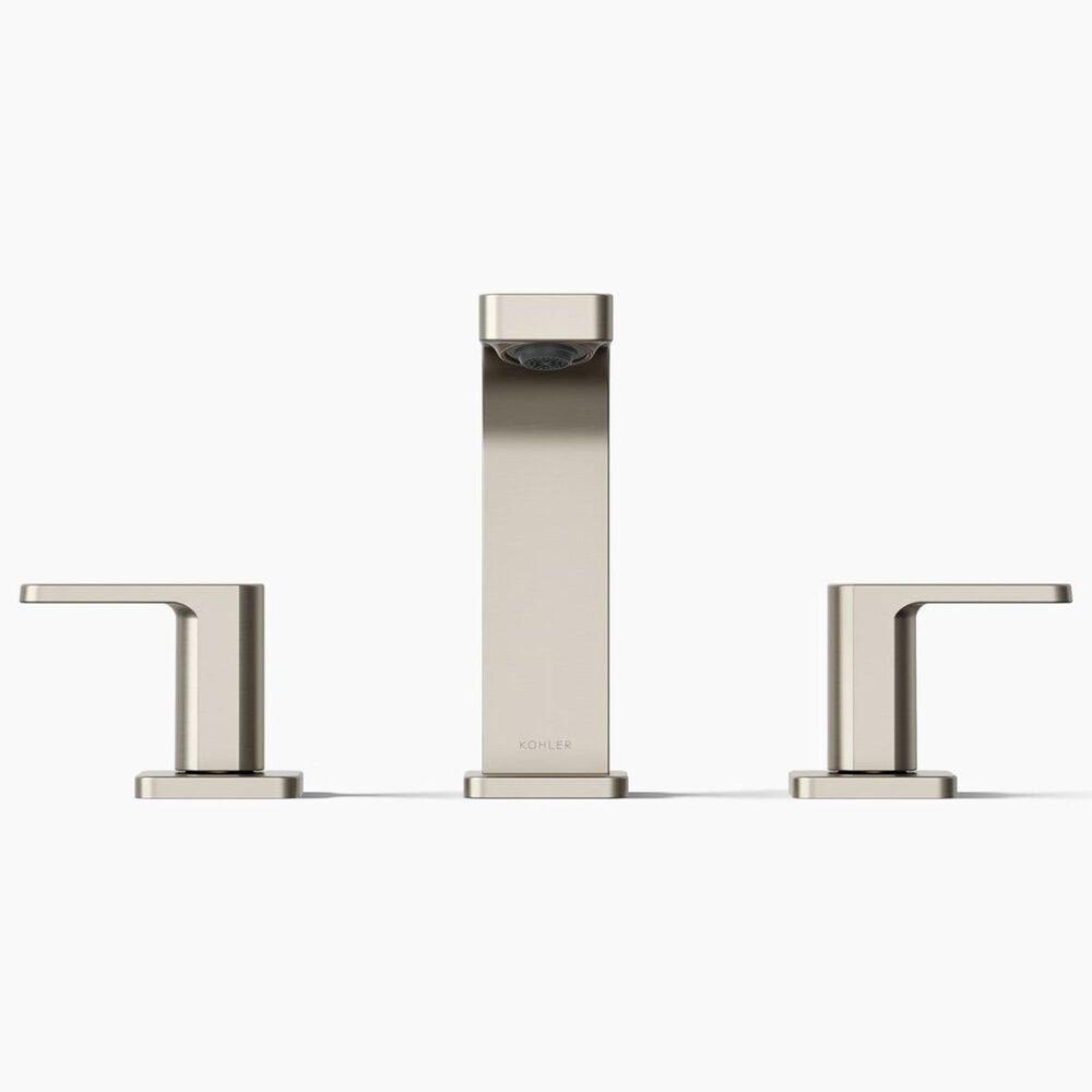 Kohler Parallel Widespread Bathroom Sink Faucet in Vibrant Brushed Nickel, , large