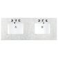 James Martin Vanities Laurent 60" Double Bathroom Vanity in Light Natural Oak with 3 cm Eternal Jasmine Pearl Quartz Top and Rectangular Sinks, , large
