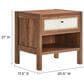 Modway Capri 1 Drawer and Shelf Nightstand in Walnut, , large