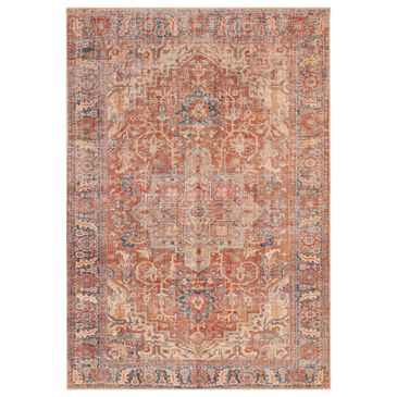 Surya Amelie 2"7" x 7"10" Orange, Peach, Blue and Beige Runner, , large
