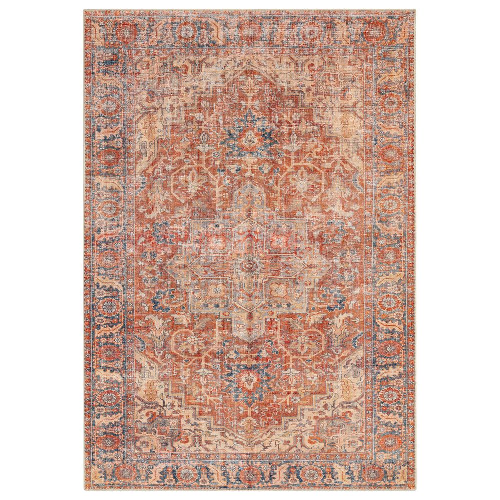 Surya Amelie 2"7" x 7"10" Orange, Peach, Blue and Beige Runner, , large