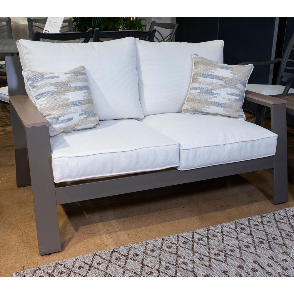 Signature Design by Ashley Tropicava Loveseat with Cushion in Taupe, , large