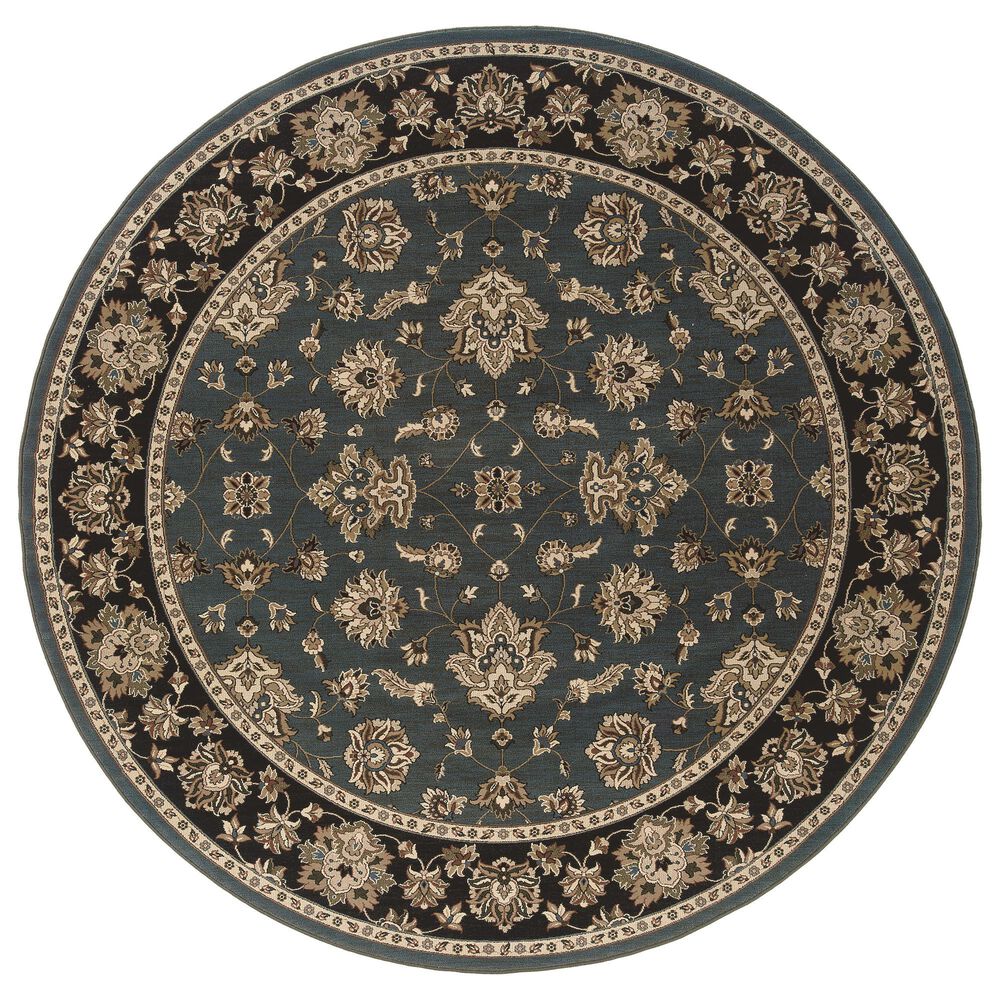 Oriental Weavers Ariana 623H 8" Round Blue Area Rug, , large