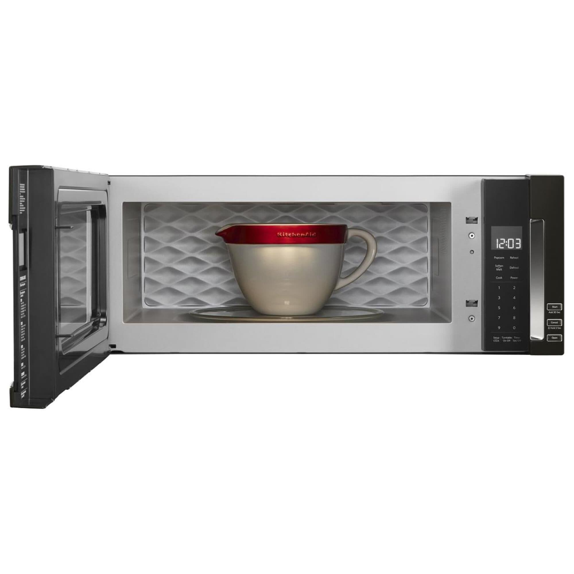 Kitchenaid low profile microwave hotsell black stainless steel
