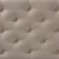 Baxton Studio Viviana Queen Upholstered Headboard in Light Beige, , large