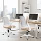 HOMLUX Swivel Ergonomic Office Chair with Flip Up Arms in Beige, , large
