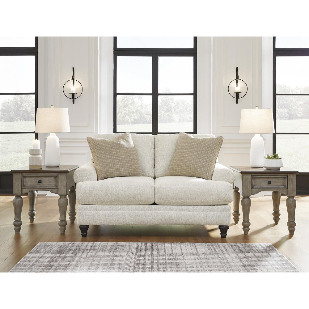 Ashley Valerani Stationary Loveseat in Sandstone, , large