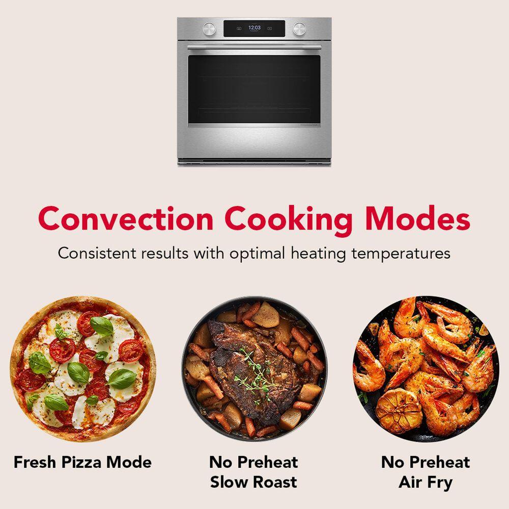 KitchenAid 2-Piece Kitchen Package with PrintShield Stainless Steel 30" Smart Single Wall Oven and Black 30" Electric Cooktop, , large
