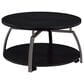 Pacific Landing Round Coffee Table in Dark Grey and Black Nickel, , large