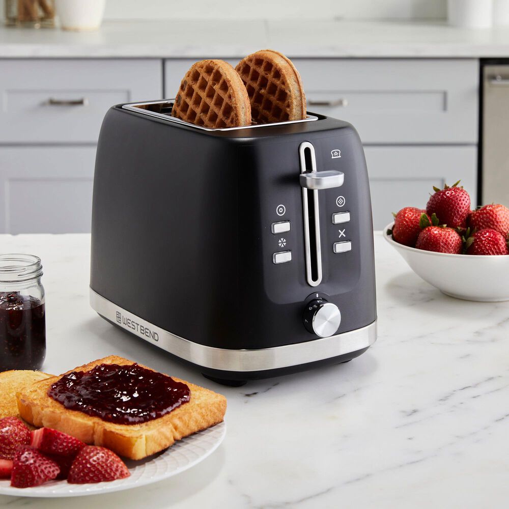 West Bend 2-Slice Toaster in Black, , large