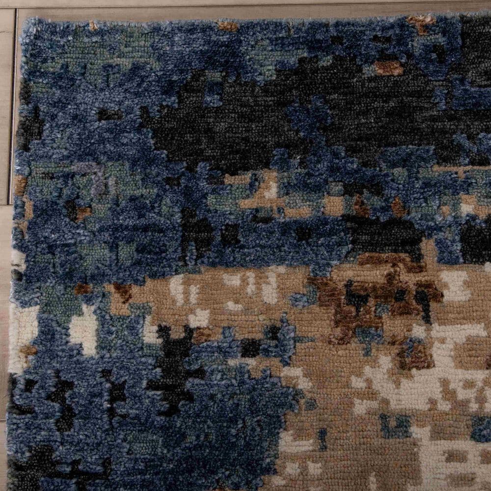 RIZZY Evolution Teal, Grey, Black, Brown, Beige and Ivory 10&#39; x 14&#39; Area Rug, , large