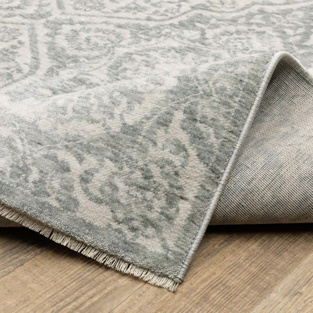 Oriental Weavers Echo Green and Ivory 2&#39;3&quot; x 7&#39;6&quot; Runner, , large