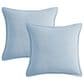 BCP Home 20" x 20" Chenille Throw Pillow in Cashmere Blue (Set of 2), , large