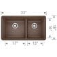 Blanco Precis 33" 1-3/4 Double Bowl Kitchen Sink in Cafe, , large