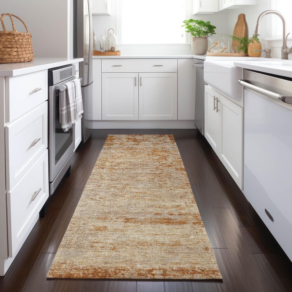 Dalyn Rug Company Burano BU2 2&#39;3&quot; x 7&#39;6&quot; Copper Indoor/Outdoor Runner, , large