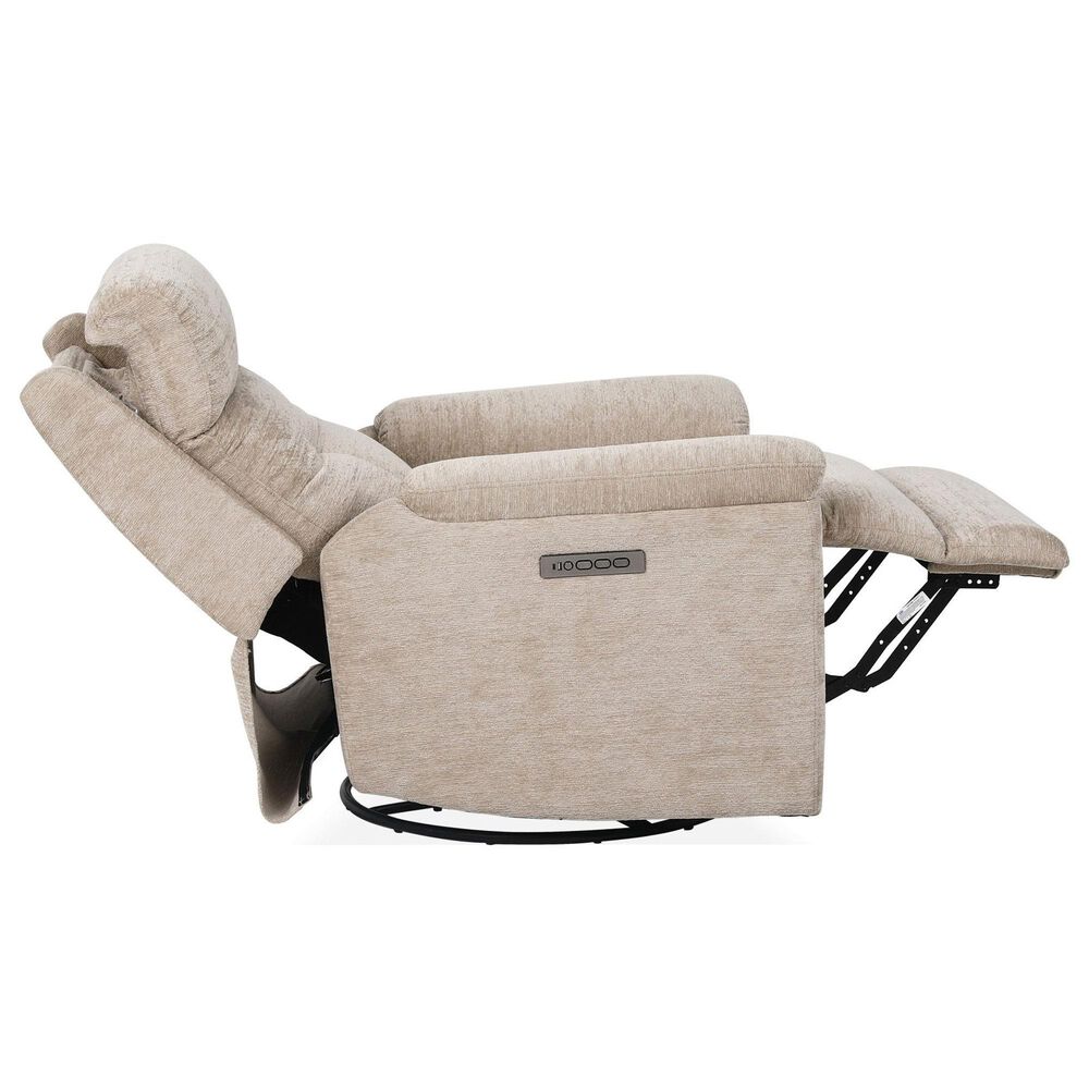Flexsteel Sophisticated Power Swivel Gliding Recliner with Power Headrest and Lumbar in Oat, , large