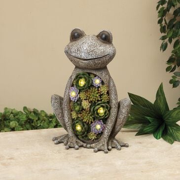 The Gerson Company 12.01" Solar Frog Spinner in Multicolor, , large