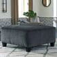 Ashley Abinger Oversized Accent Ottoman in Smoke, , large