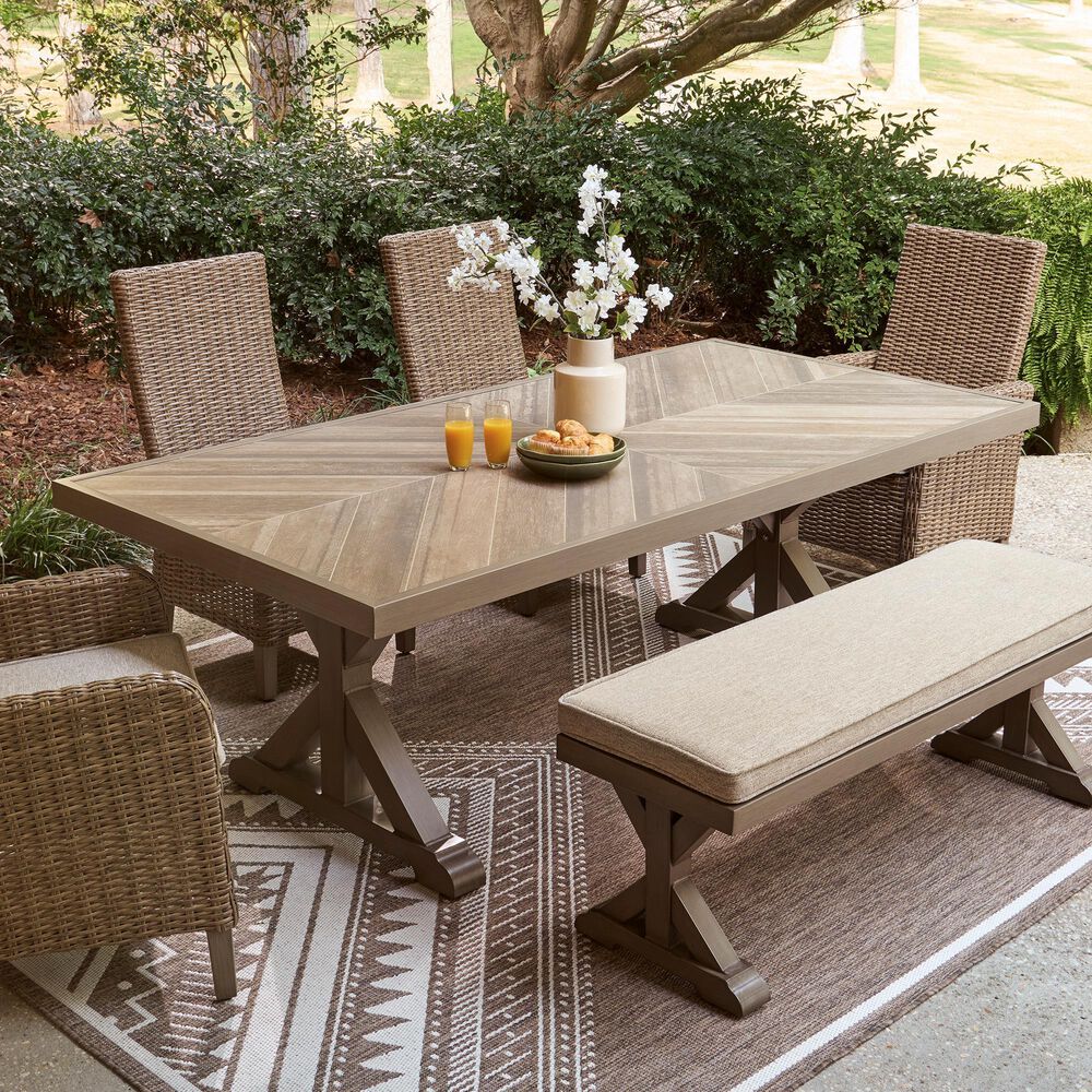 Ashley Laguna Dining Table in Beige, , large