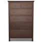 Archbold Furniture Heritage 5 Piece King Raised Panel Bedroom Set in Brown Mahogany, , large