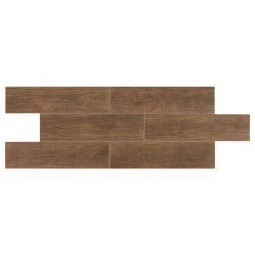 Dal-Tile Willow Bend Dark Brown 6" x 36" Porcelain Tile, , large