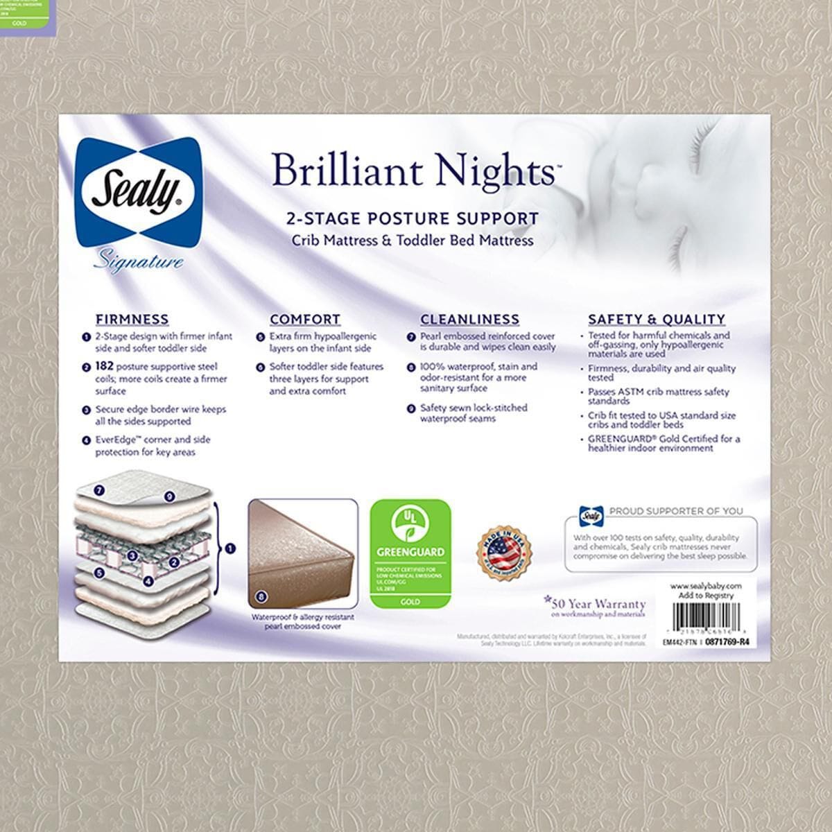Sealy brilliant cheap nights crib mattress