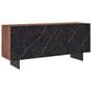 Casabianca Home Totem 3-Door Buffet in Walnut and Black, , large