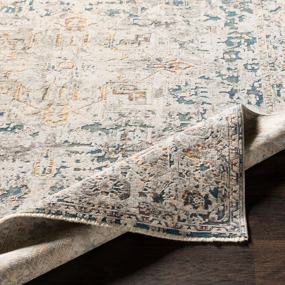Surya Presidential PDT-2300 2&#39; x 3&#39;3&quot; Blue, Gray and Orange Scatter Rug, , large