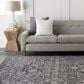 Surya Harput HAP-1028 7"10" x 10"3" Black, Light Gray and Charcoal Area Rug, , large