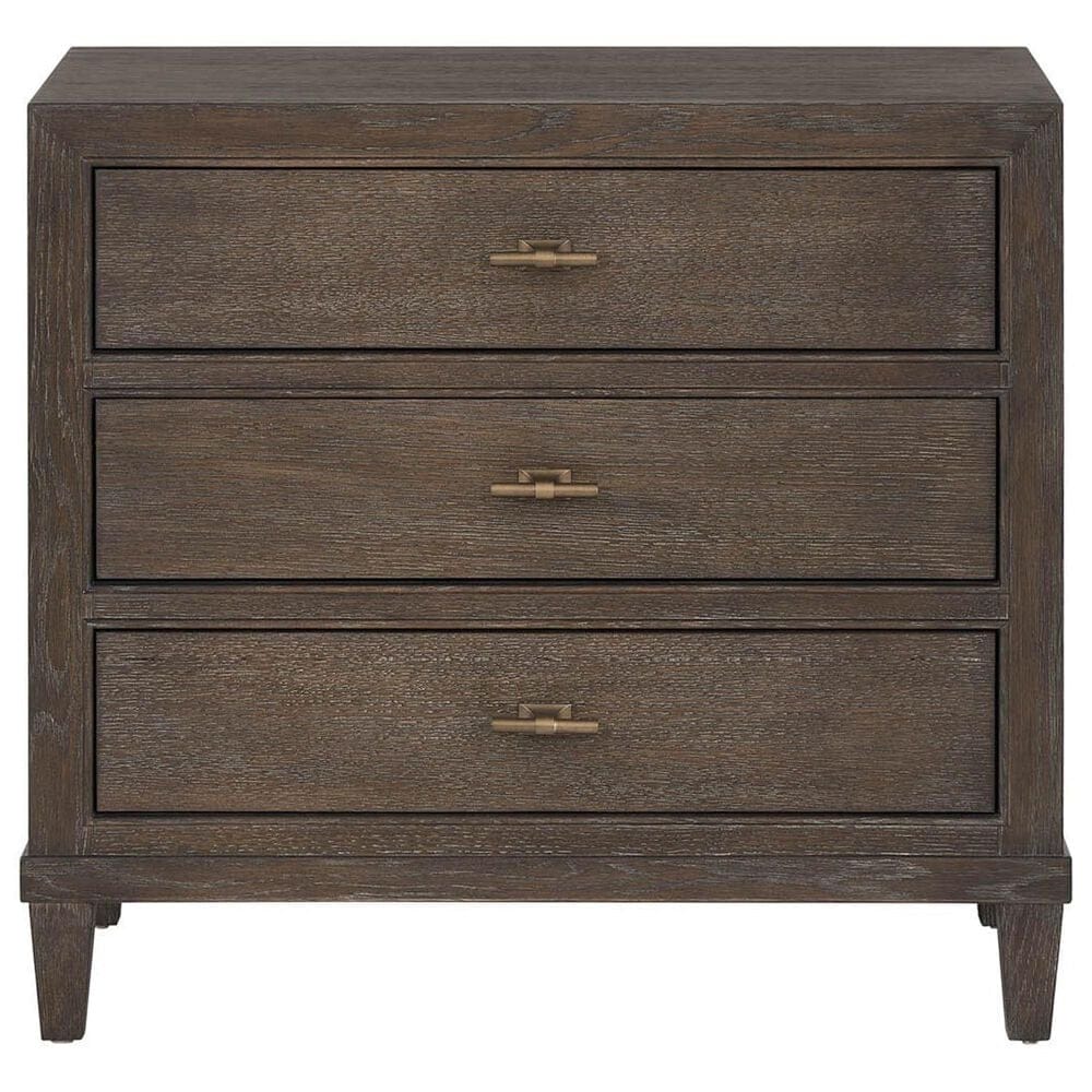 Furniture Worldwide Montclair 4-Piece King Panel Bedroom Set in Embossed Cocoa and Smoked Gold, , large
