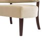 Jennifer Taylor Home Jared Bench Settee in Fawn Brown Velvet, , large