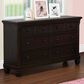 Baby Cache Glendale 6-Drawer Dresser in Charcoal Brown, , large