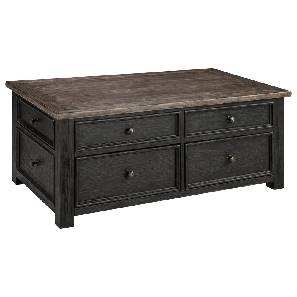 Ashley Tyler Creek Lift Top Coffee Table in Grayish Brown/Black, , large